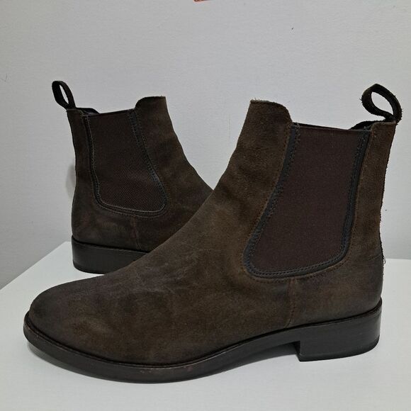 Thursday Boot Co. The Duchess Grunge Streetwear Dark Olive Suede Size 8 - Picture 15 of 15